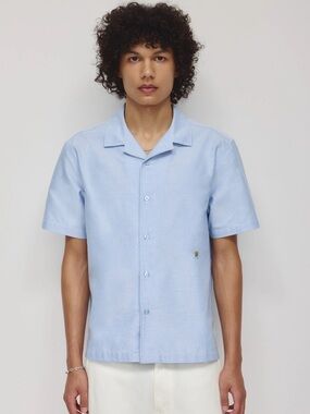Men's Oxford Camp Shirt - Chambray colour size small